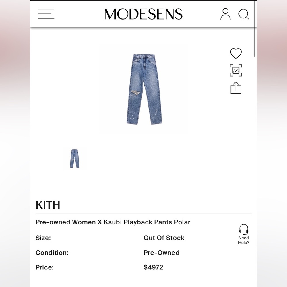 Kith x Ksubi Grail Piece Sz 25